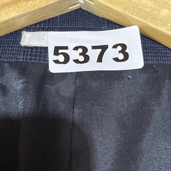 Peter Millar Suit Jacket Blazer Mens 46T Blue Plaid Two Button Double Vent - Picture 16 of 16